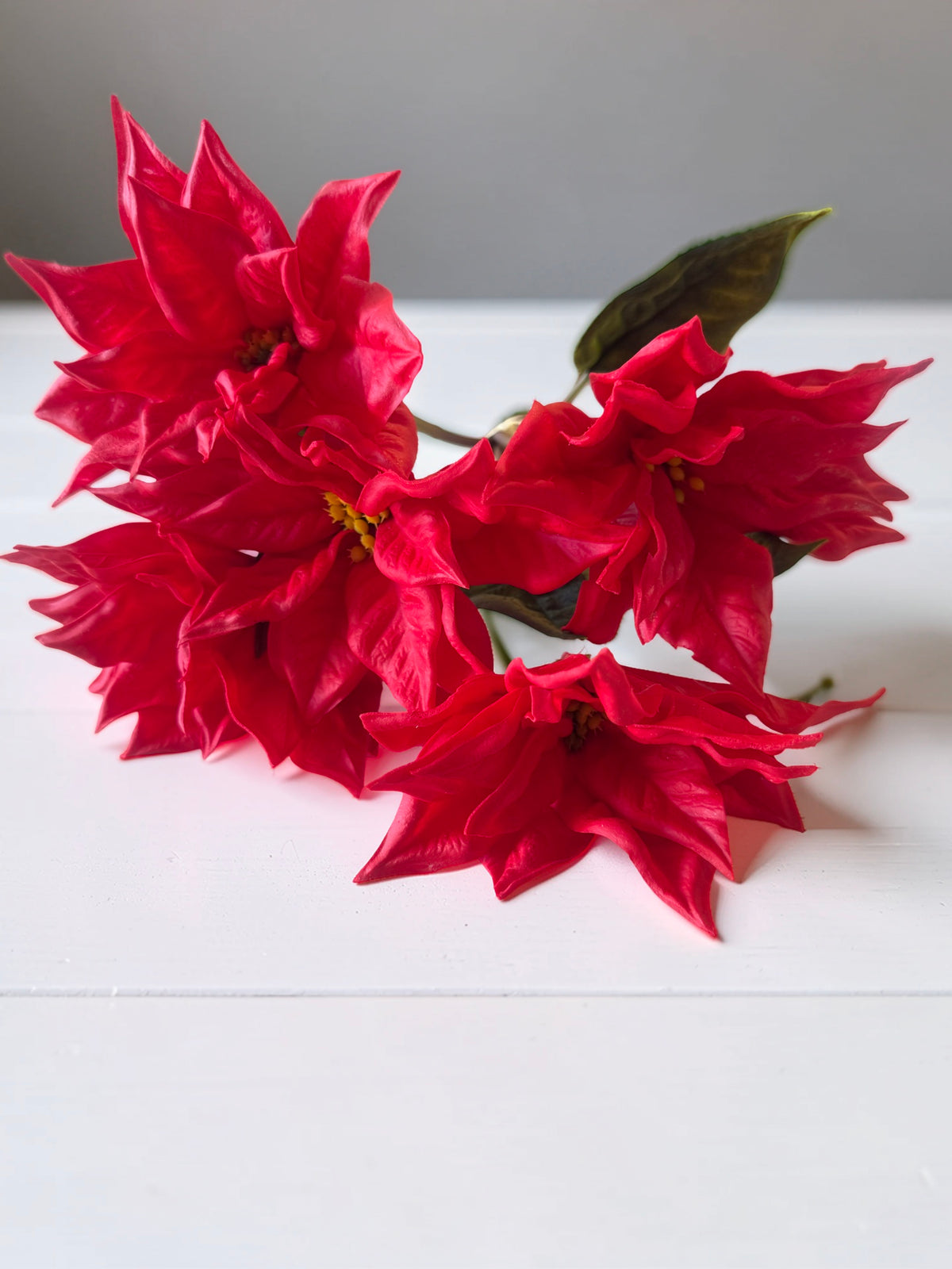 Real Touch Red Poinsettia Bundle