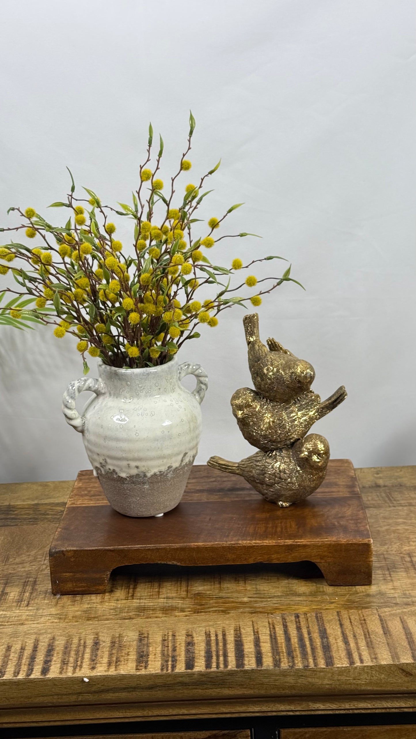 Double Handled Glazed Vase