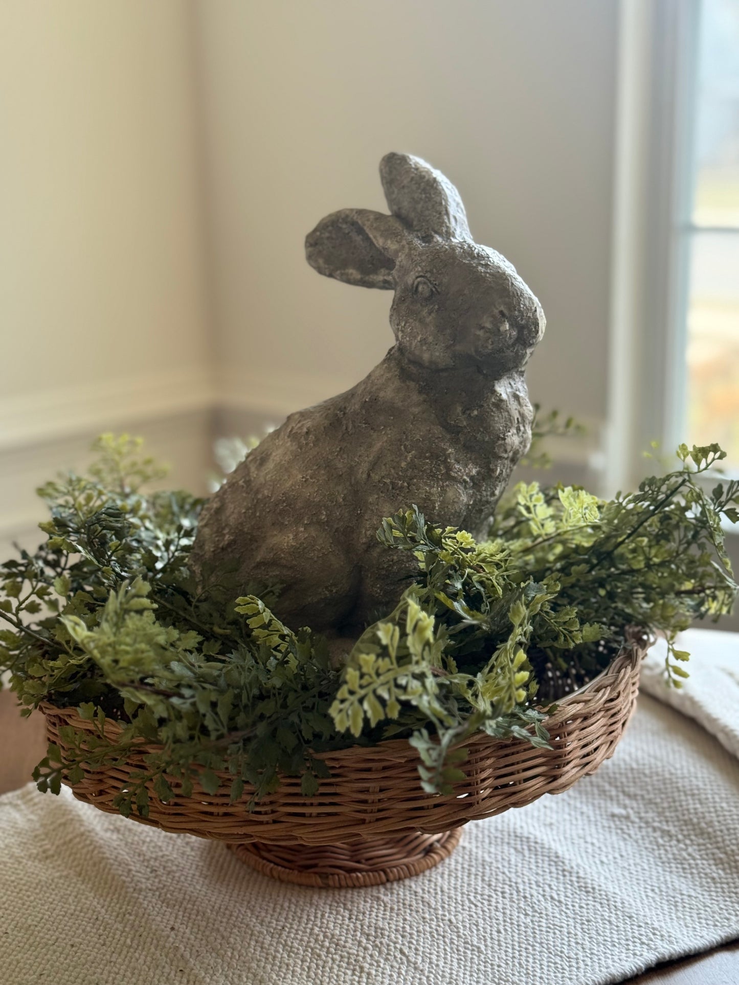 Woven Rattan Pedestal