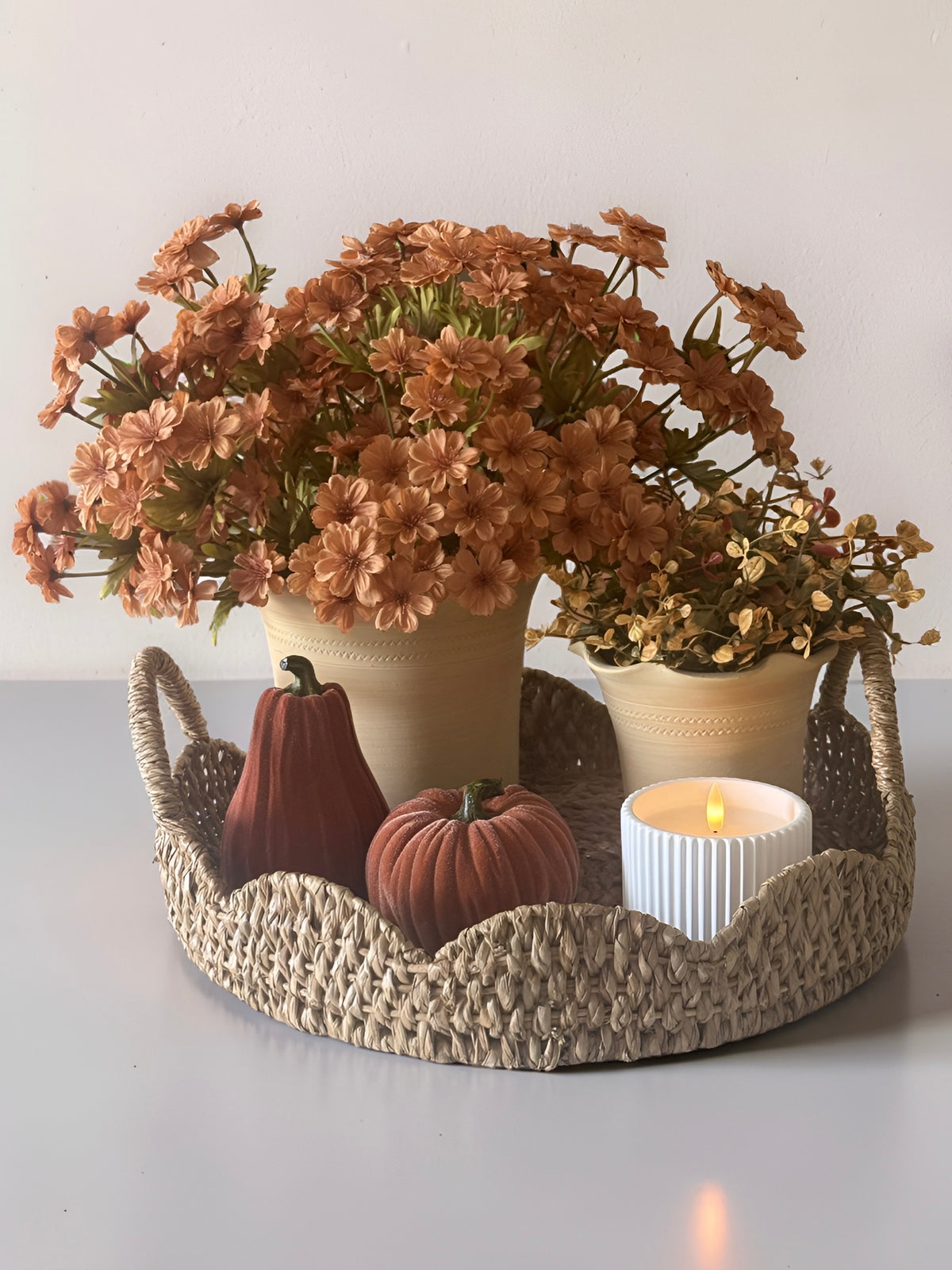 Terracotta Ruffle Top Planter