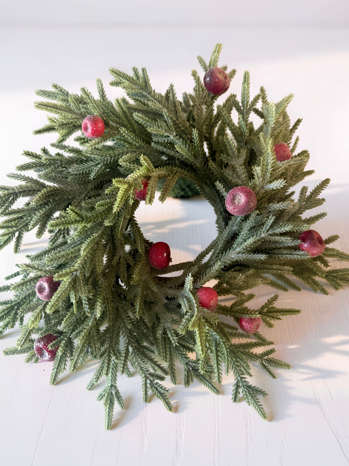 Peppermint Frost Candle Ring