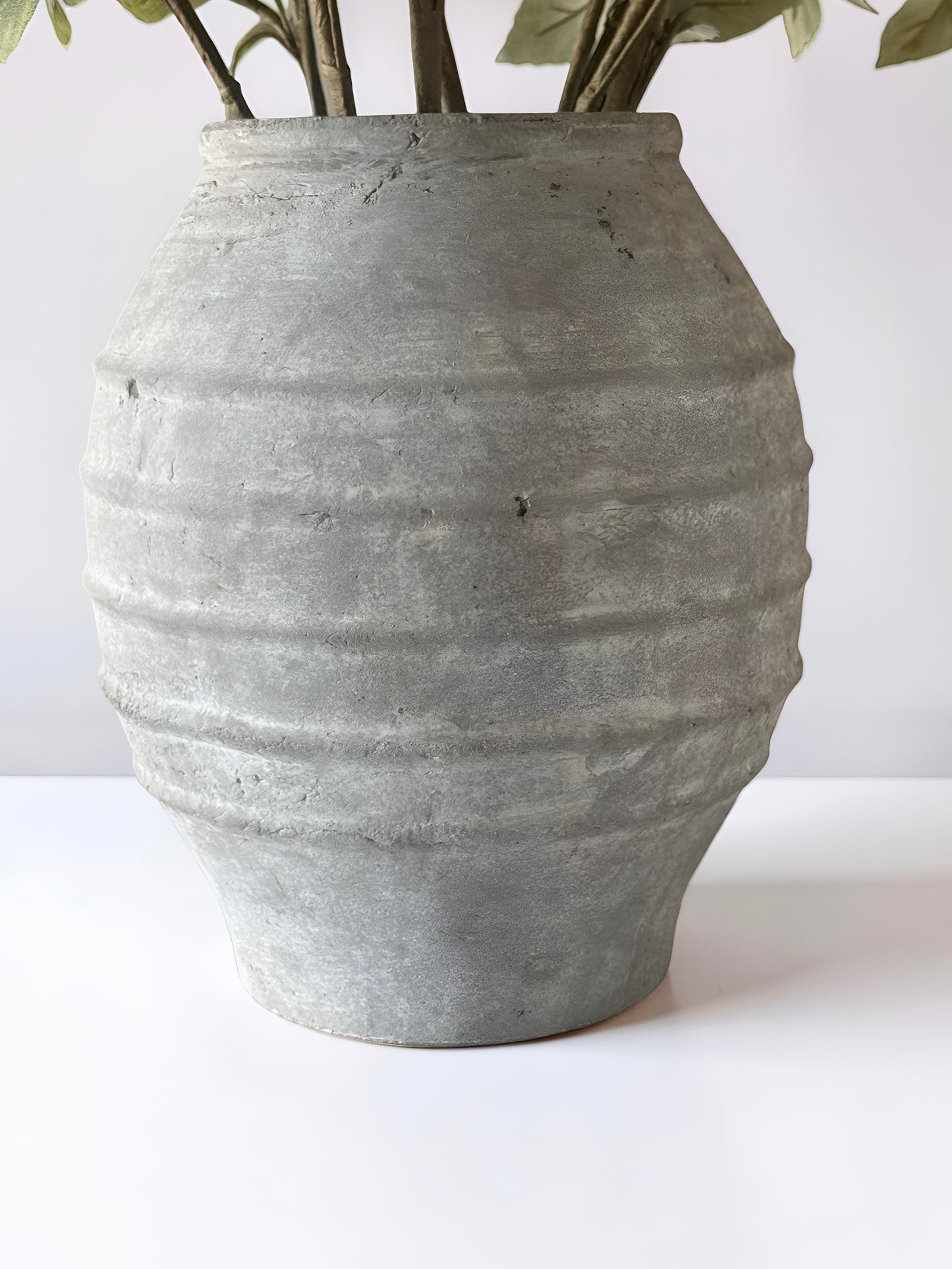 Antique Taupe Vase
