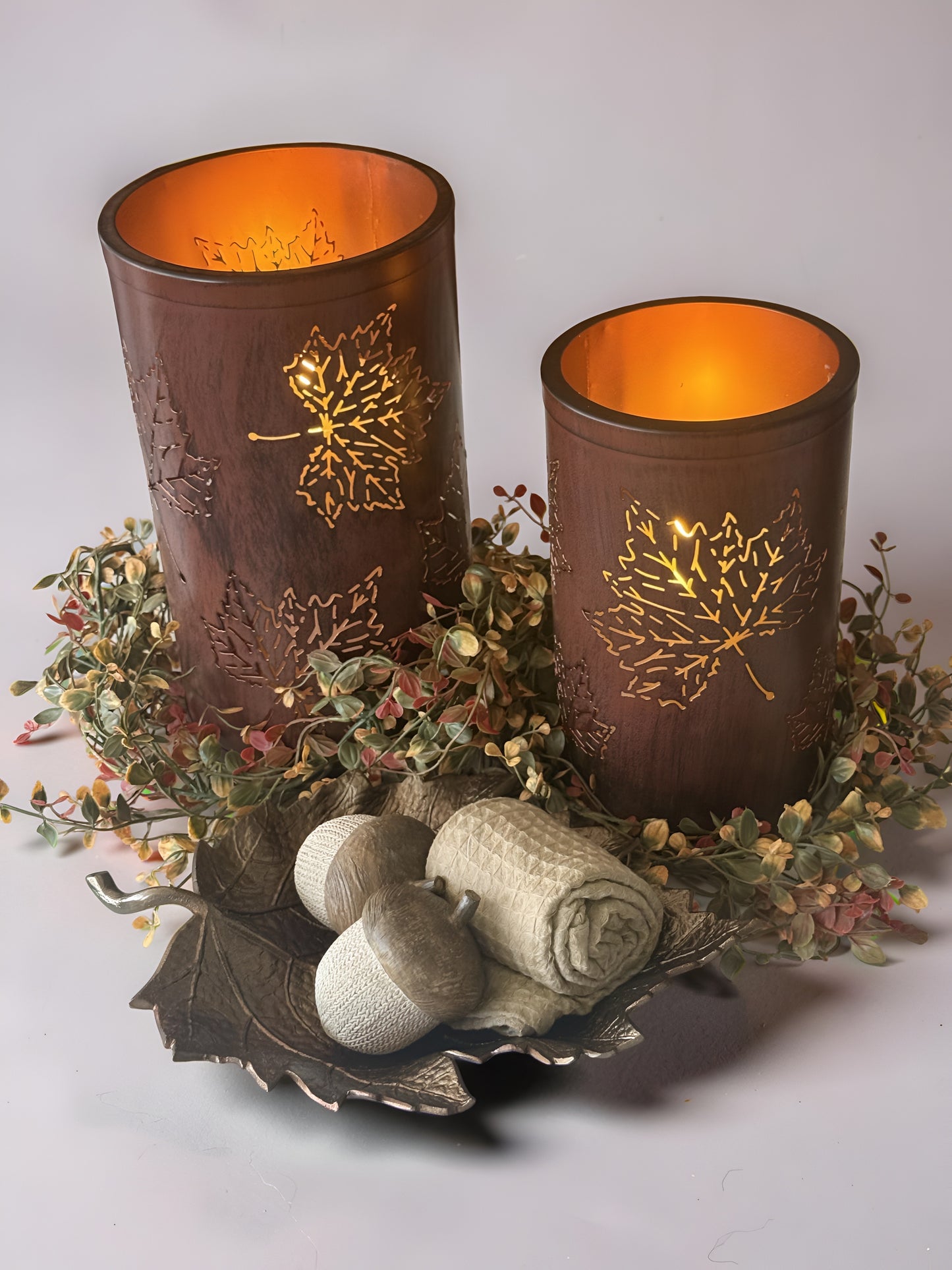 Brown leaf Lantern Bundle