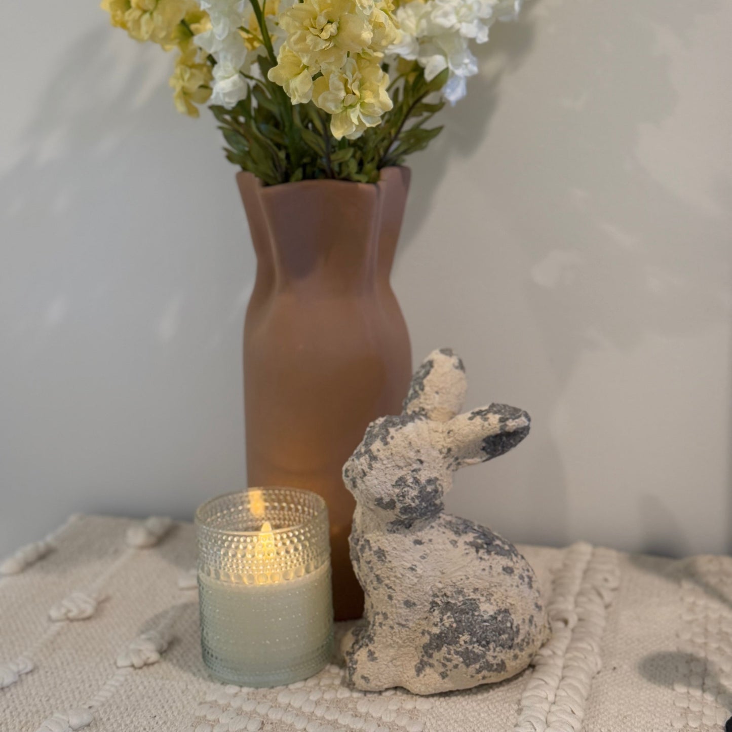 Brown Pinched Vase