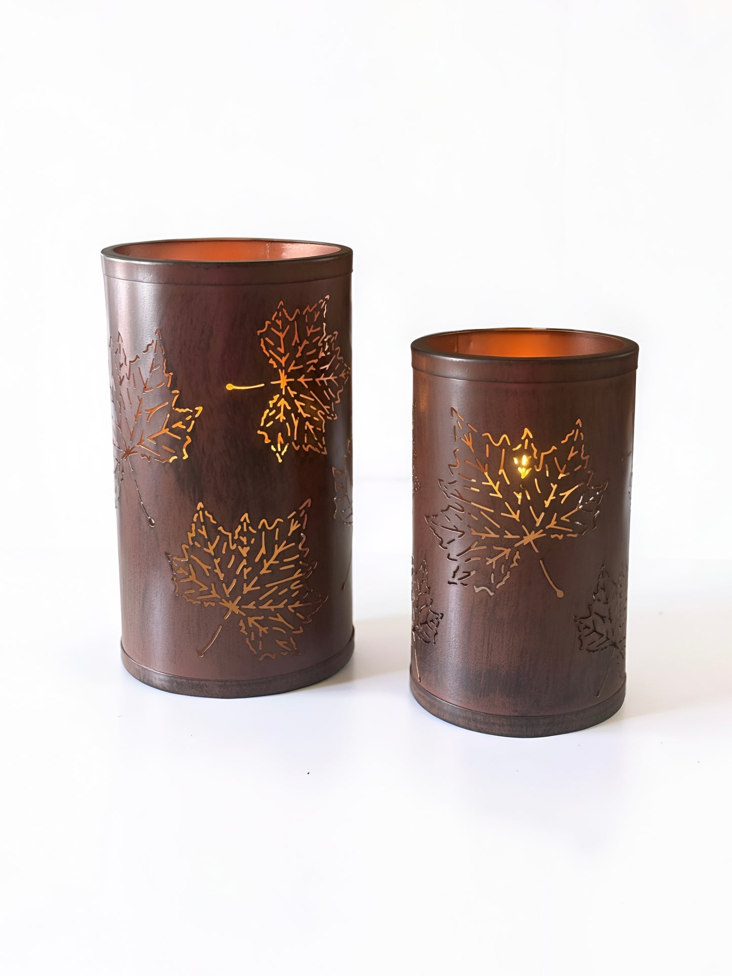 Brown Leaf Lanterns