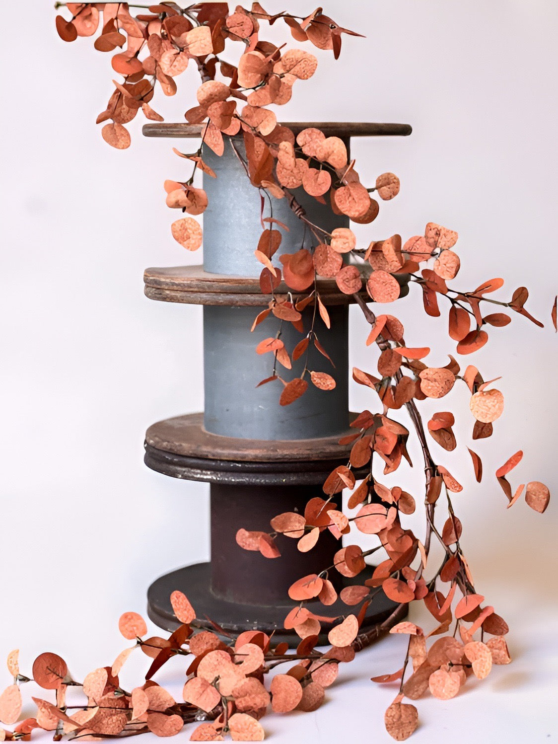 Red Penny Leaf Garland