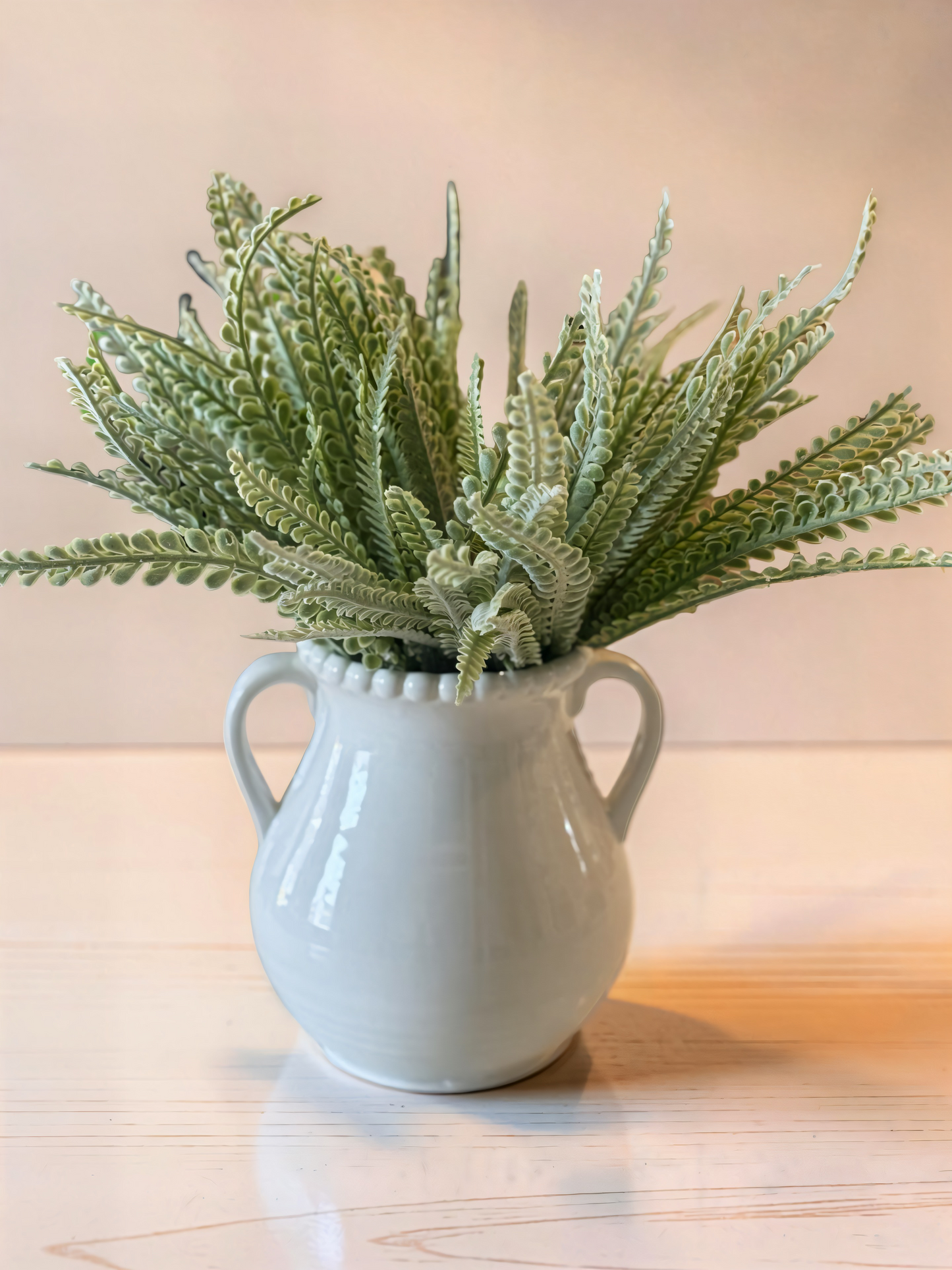 Handle White Vase