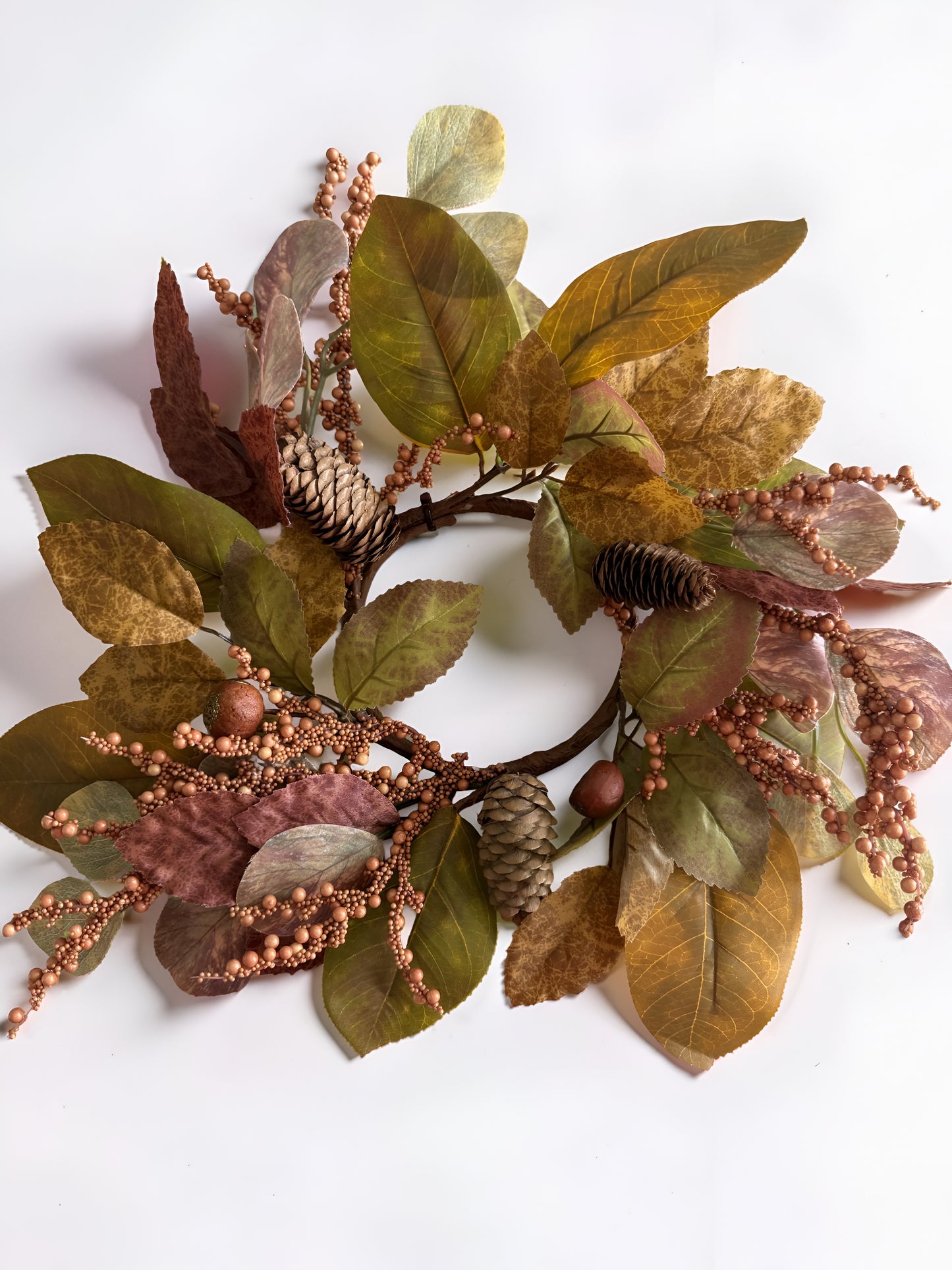 Whispering Fall Leaves Candle Ring