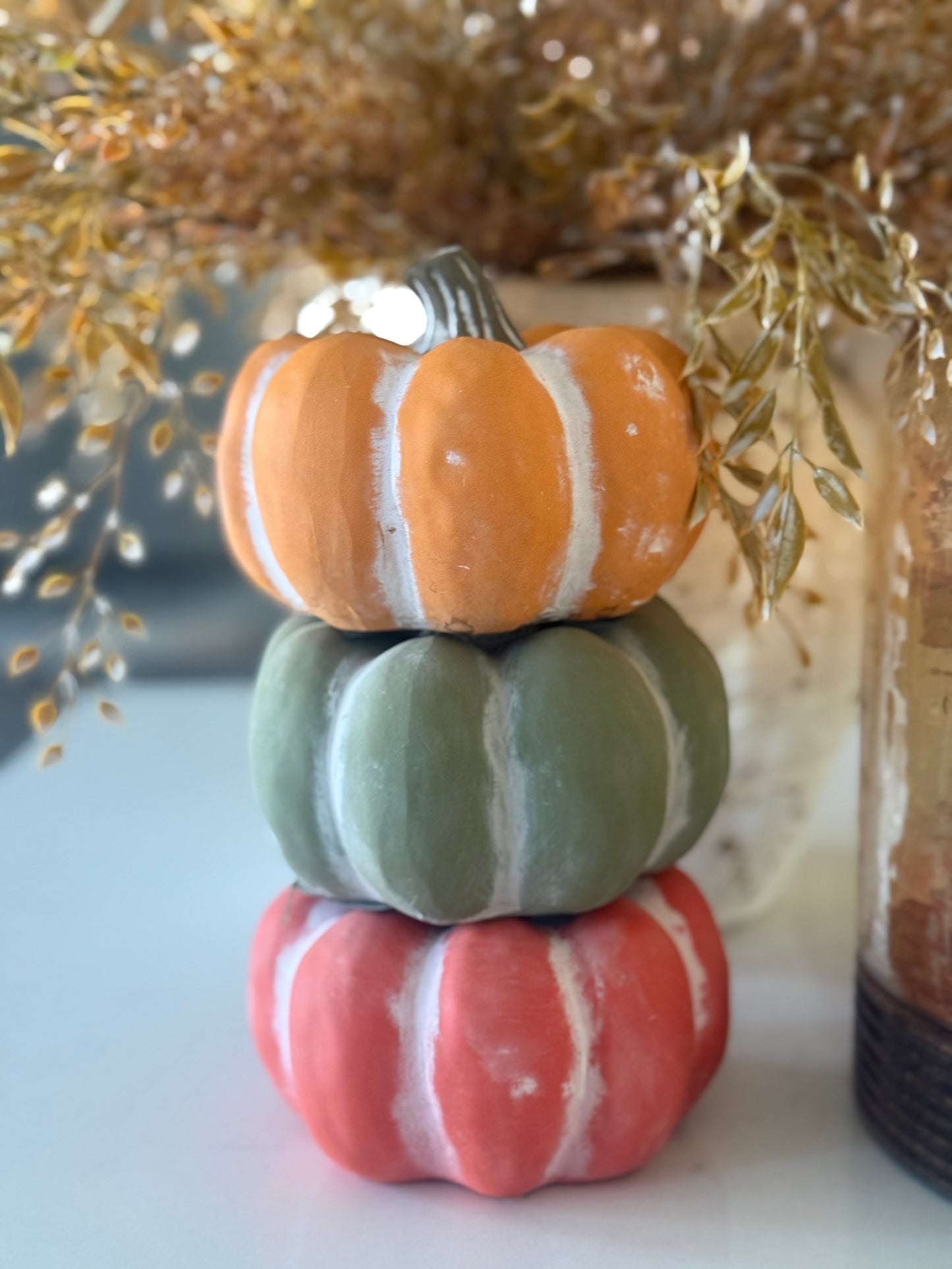 Ceramic Mini Pumpkins Flawed