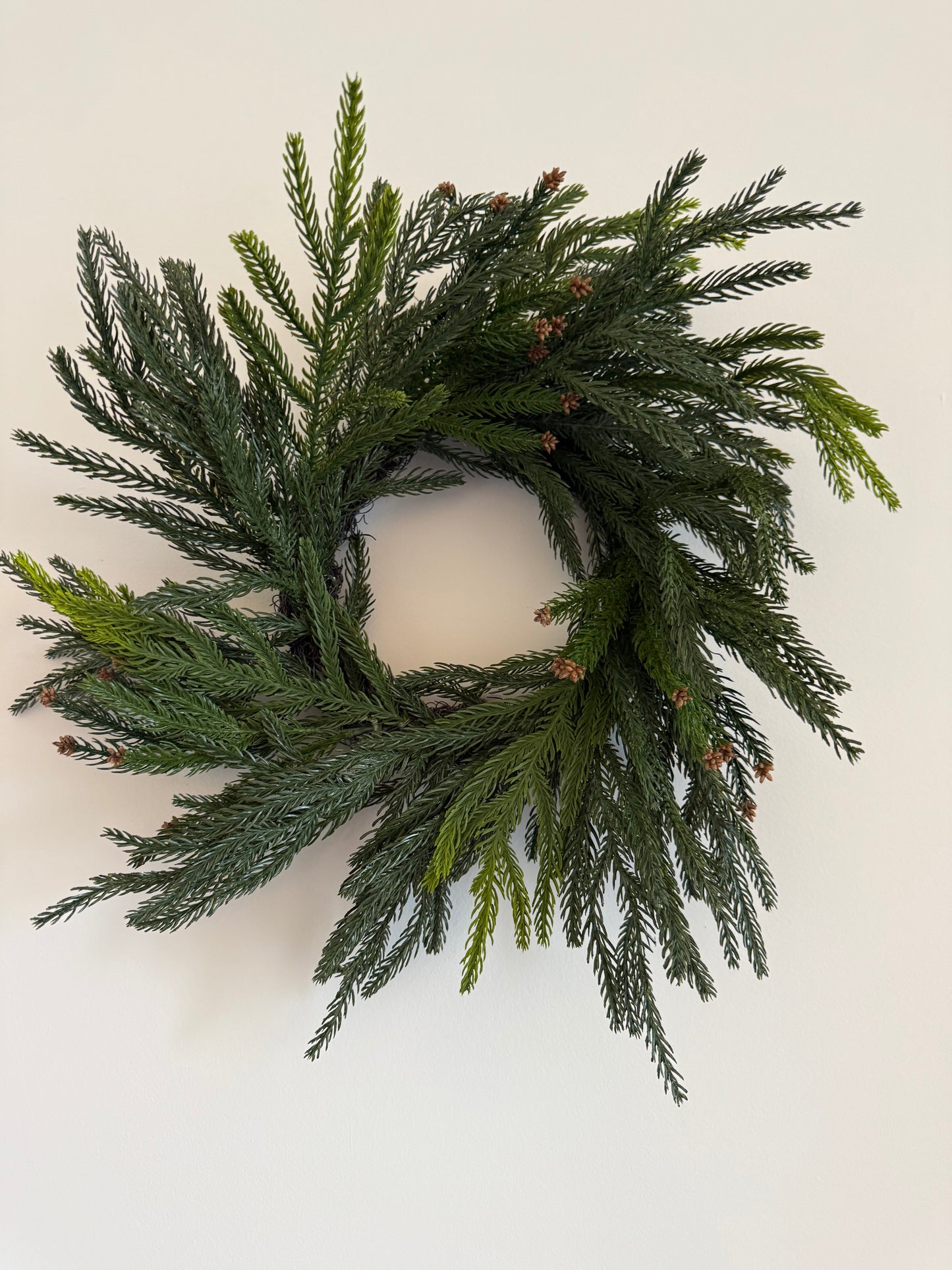 Norfolk Cascade Wreath-18”