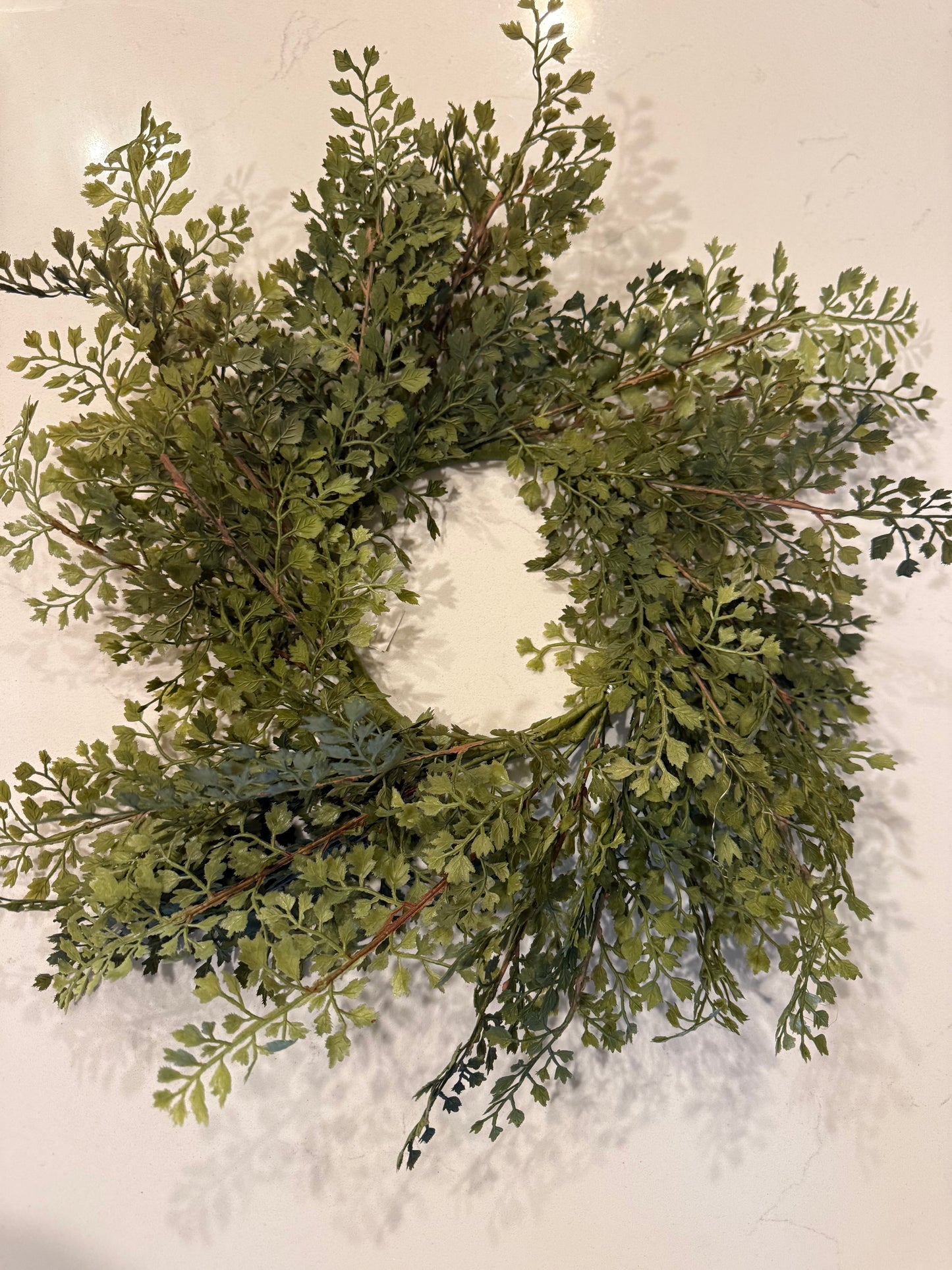 Damsel Fern Candle Ring -4.5''