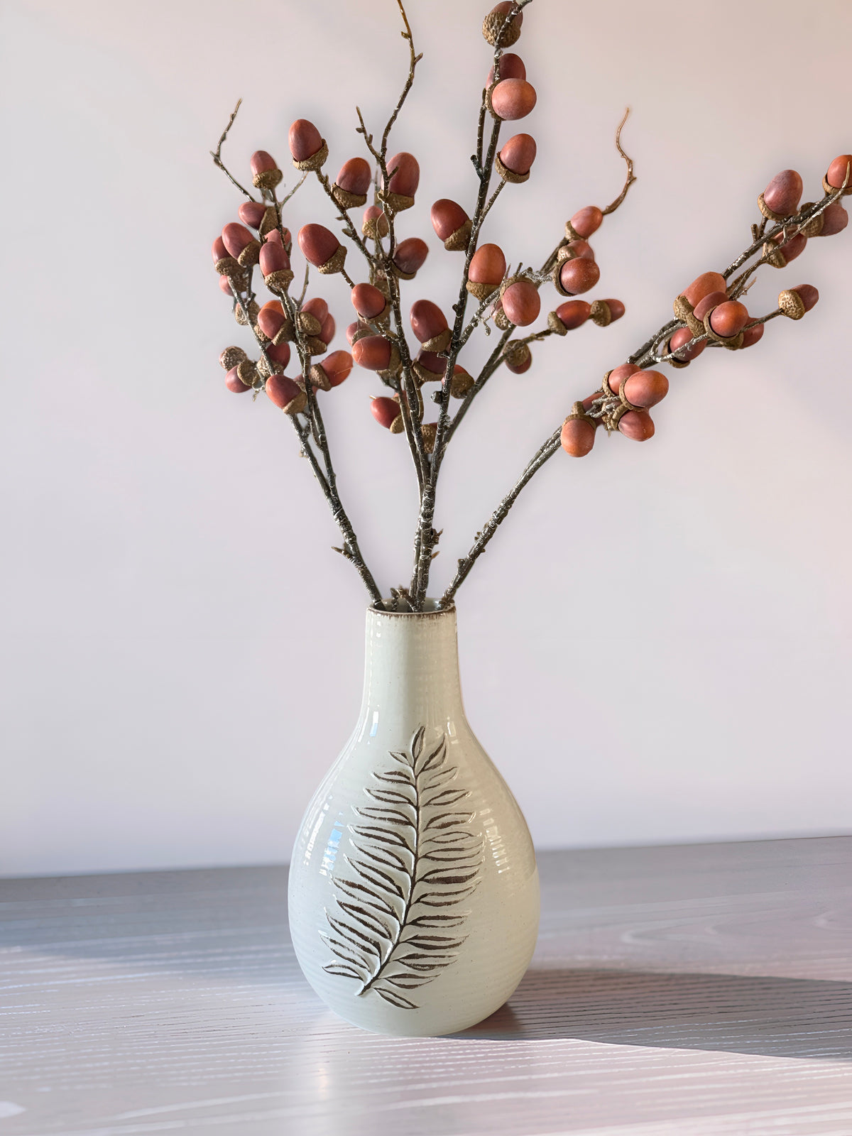 Orange and Brown Acorn Stem