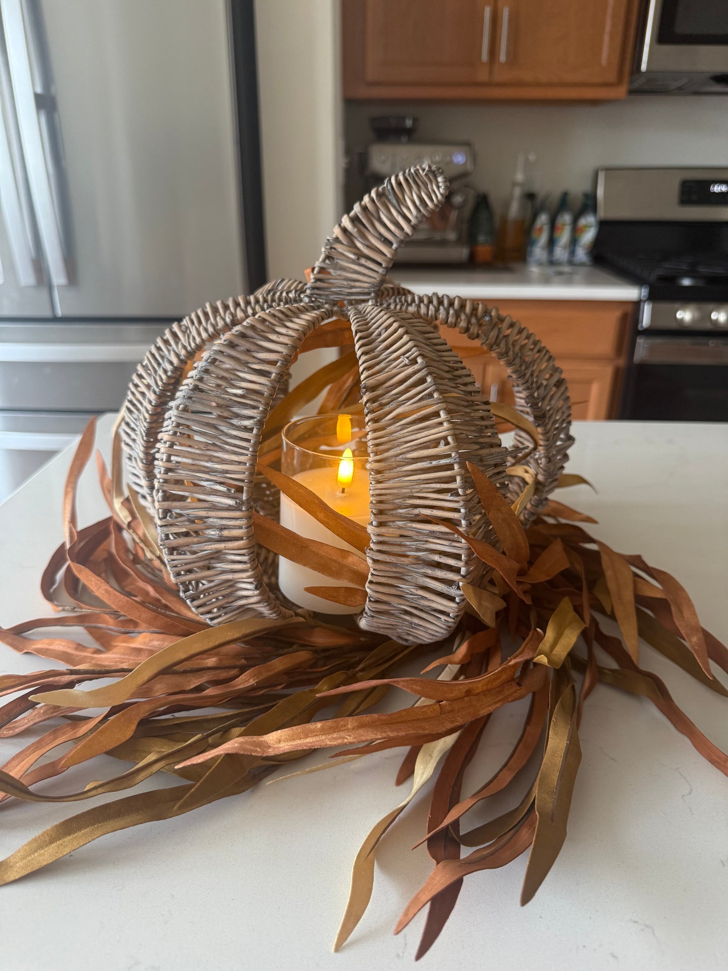 Slotted Willow Pumpkin -9.5”