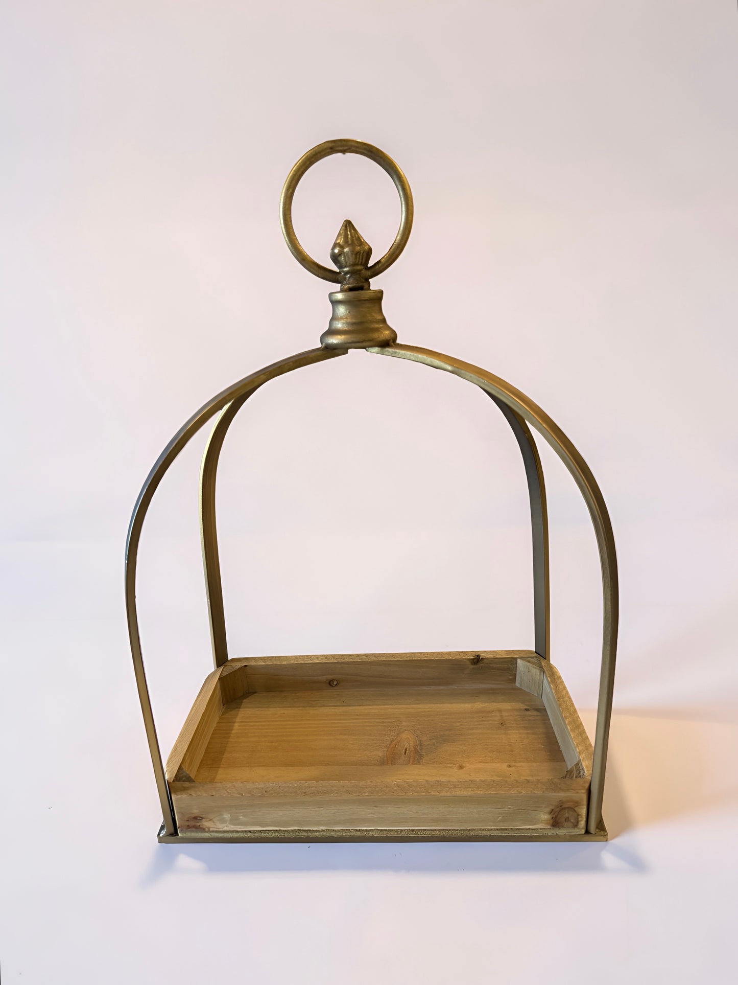 Gold Metal Lantern -Wide