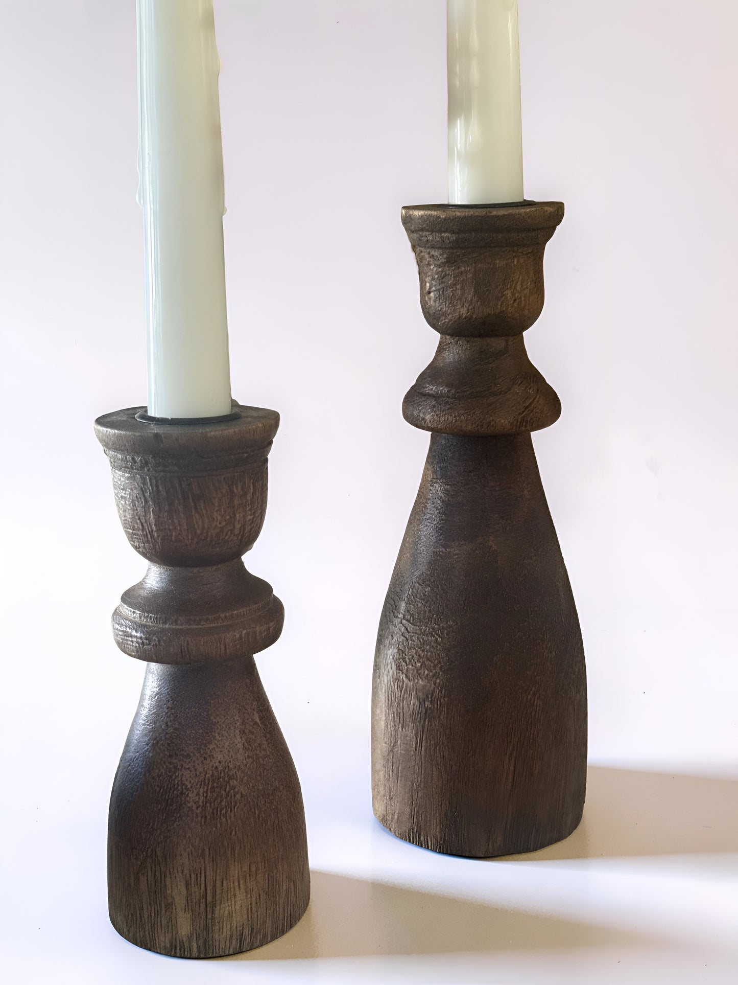 Dark Wood Taper Holder