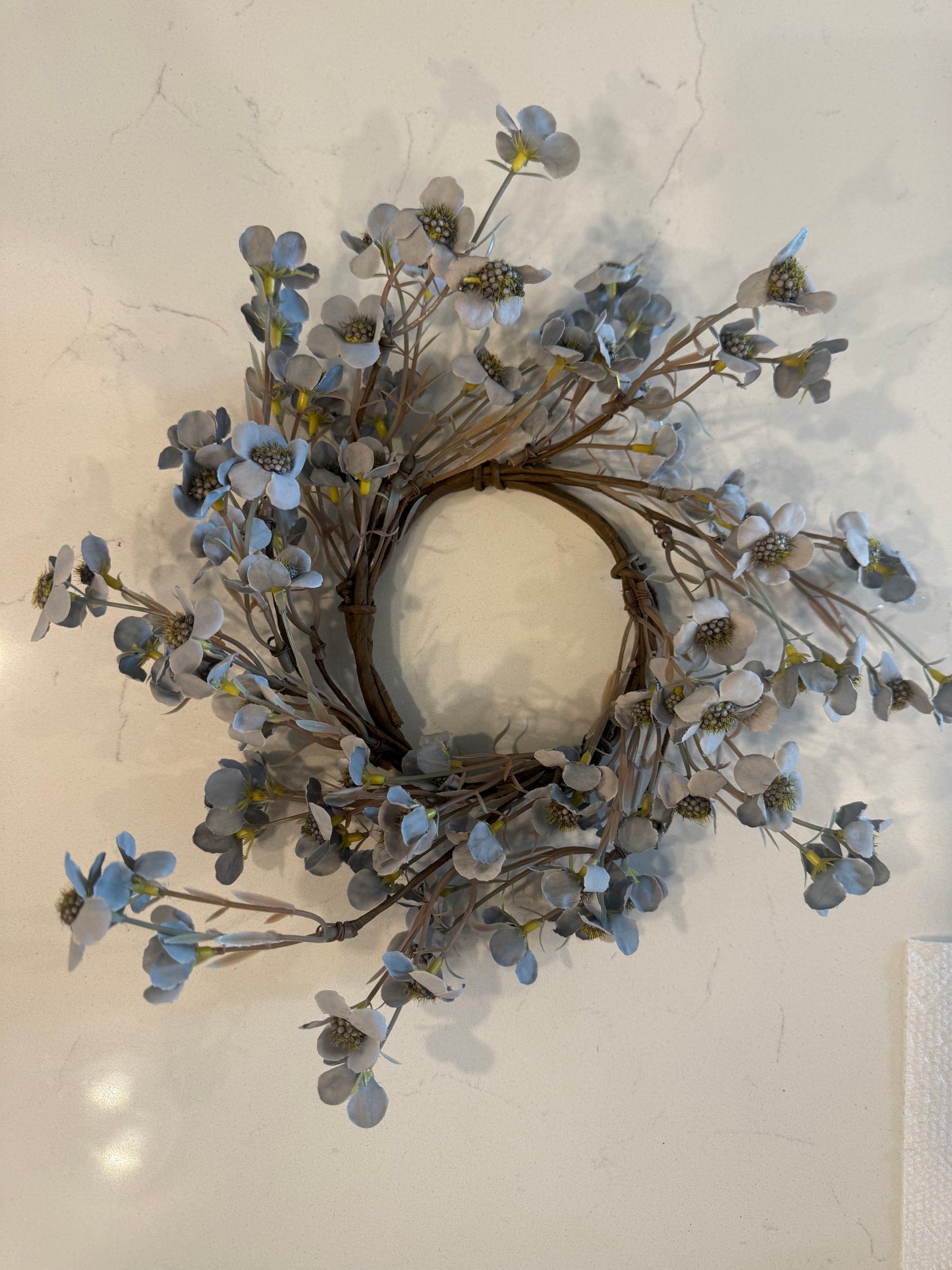 Timeless Blooms Candle Ring Blue