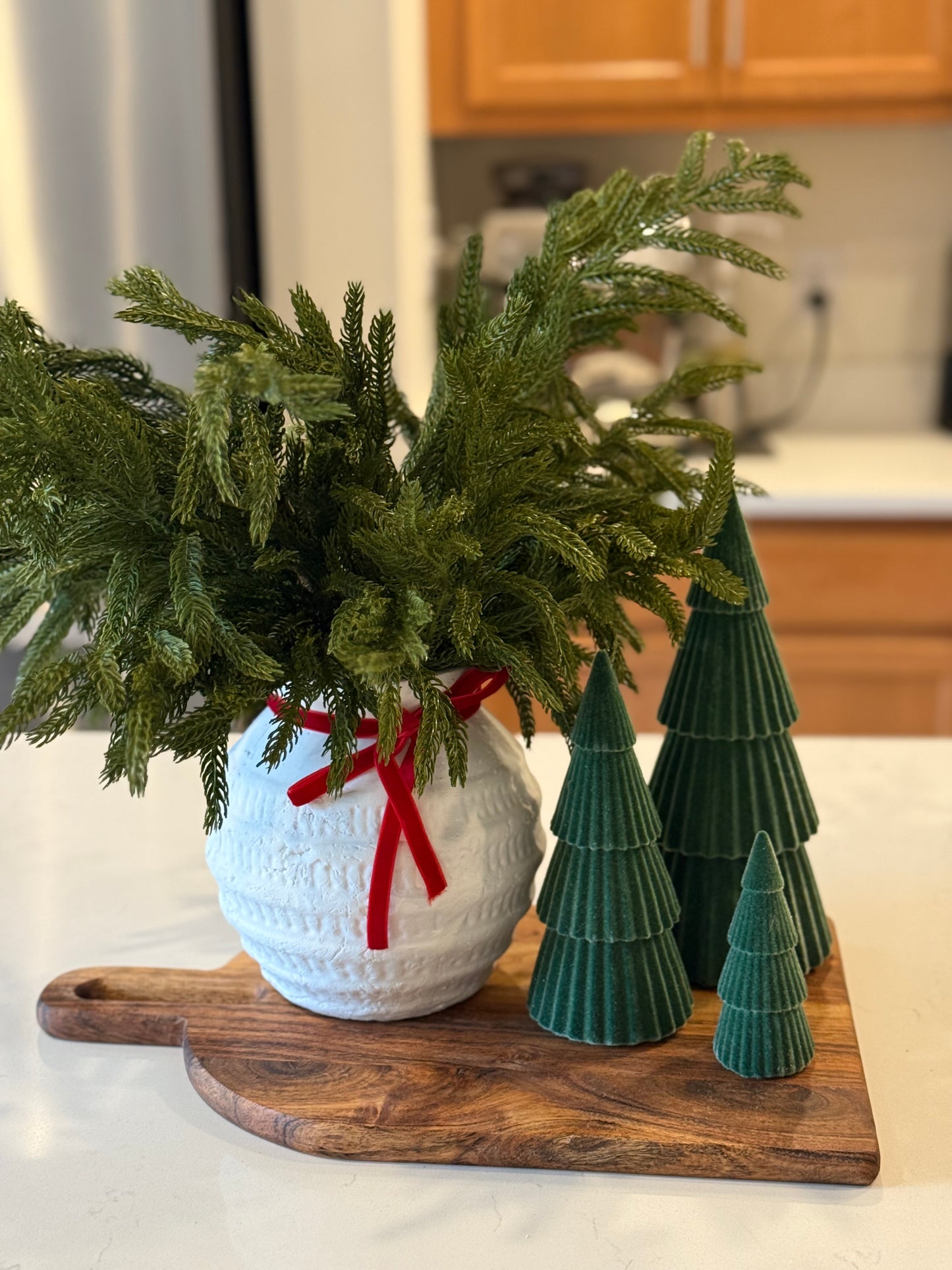 White Wash Vase -6.7”H