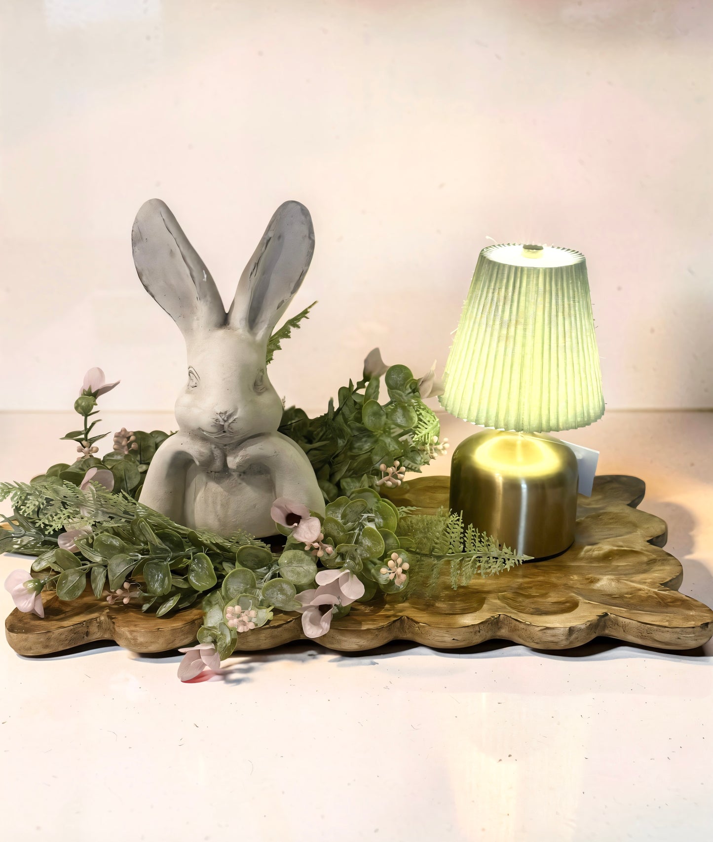 Rechargeable Green/Gold LED Lamp