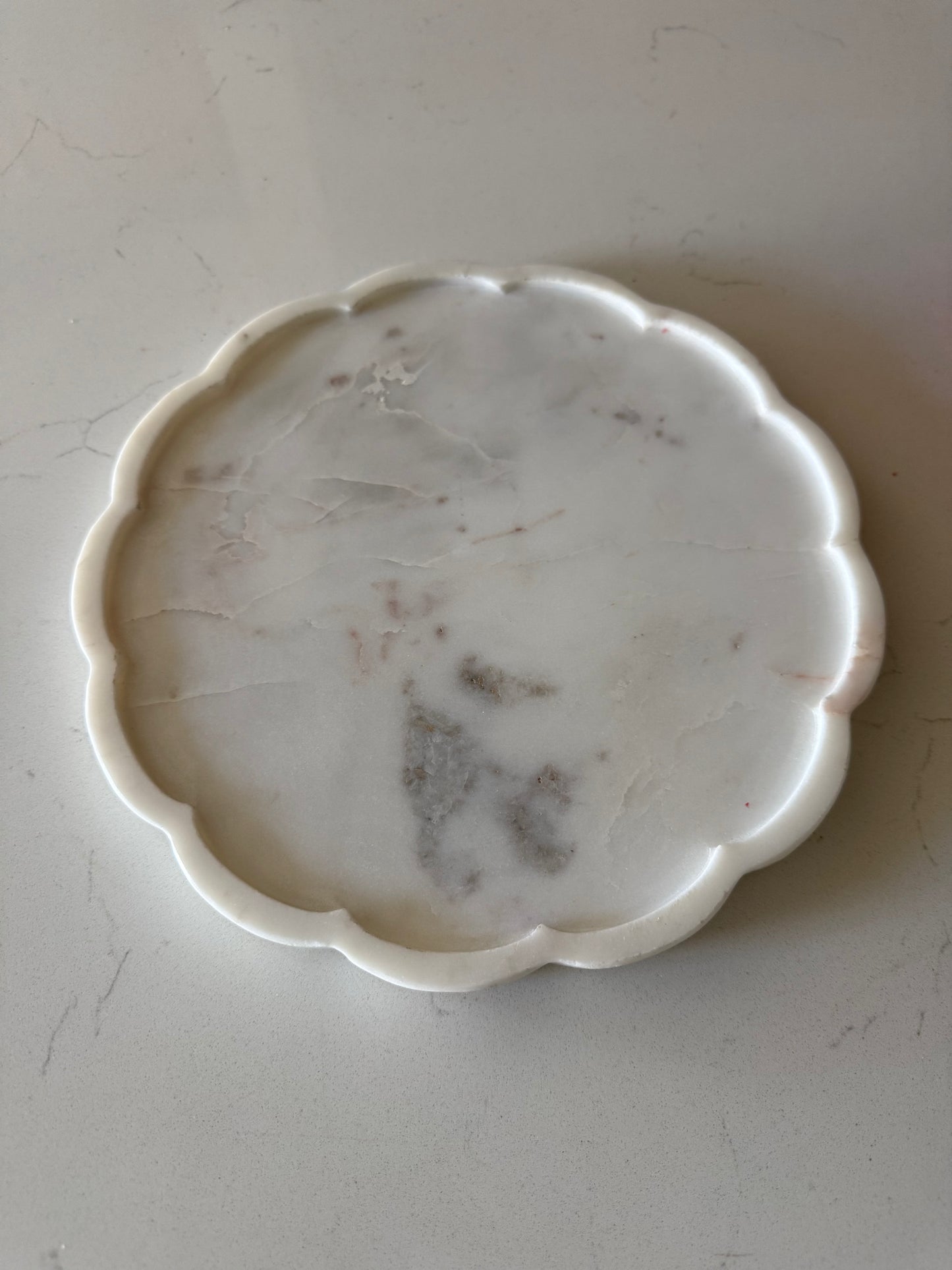 Scallop Marble Platter
