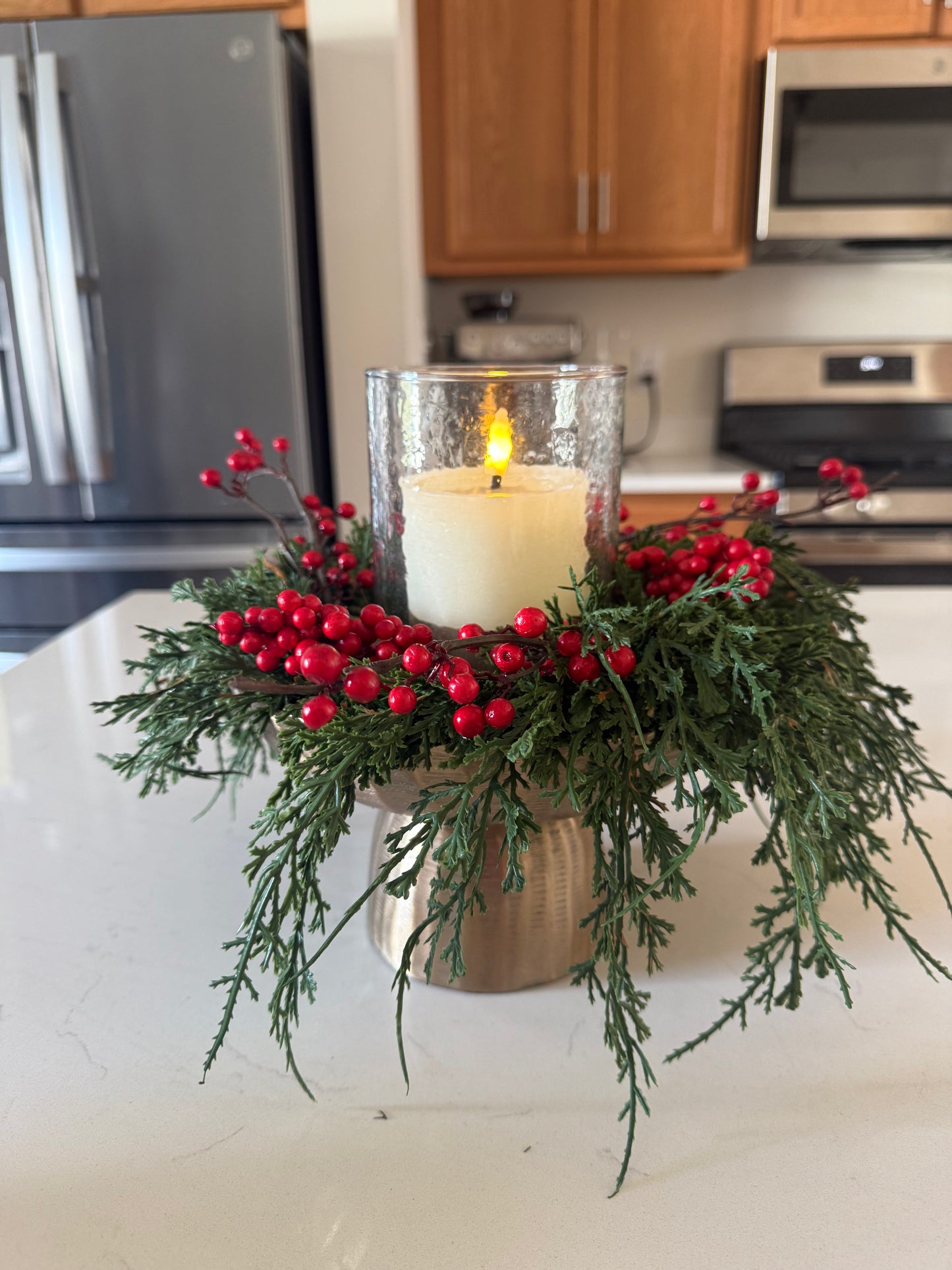 Gold Metal Pedestal Bowl