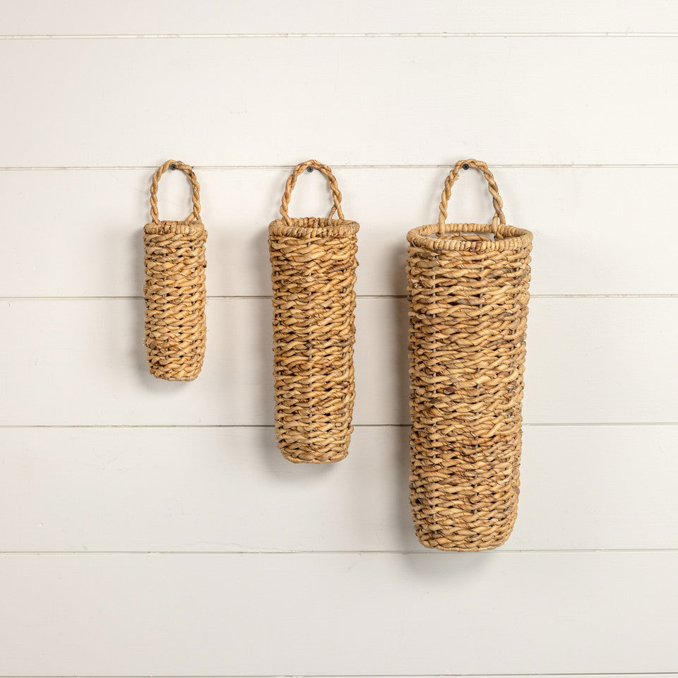 Grass Wall Baskets - Set of 3