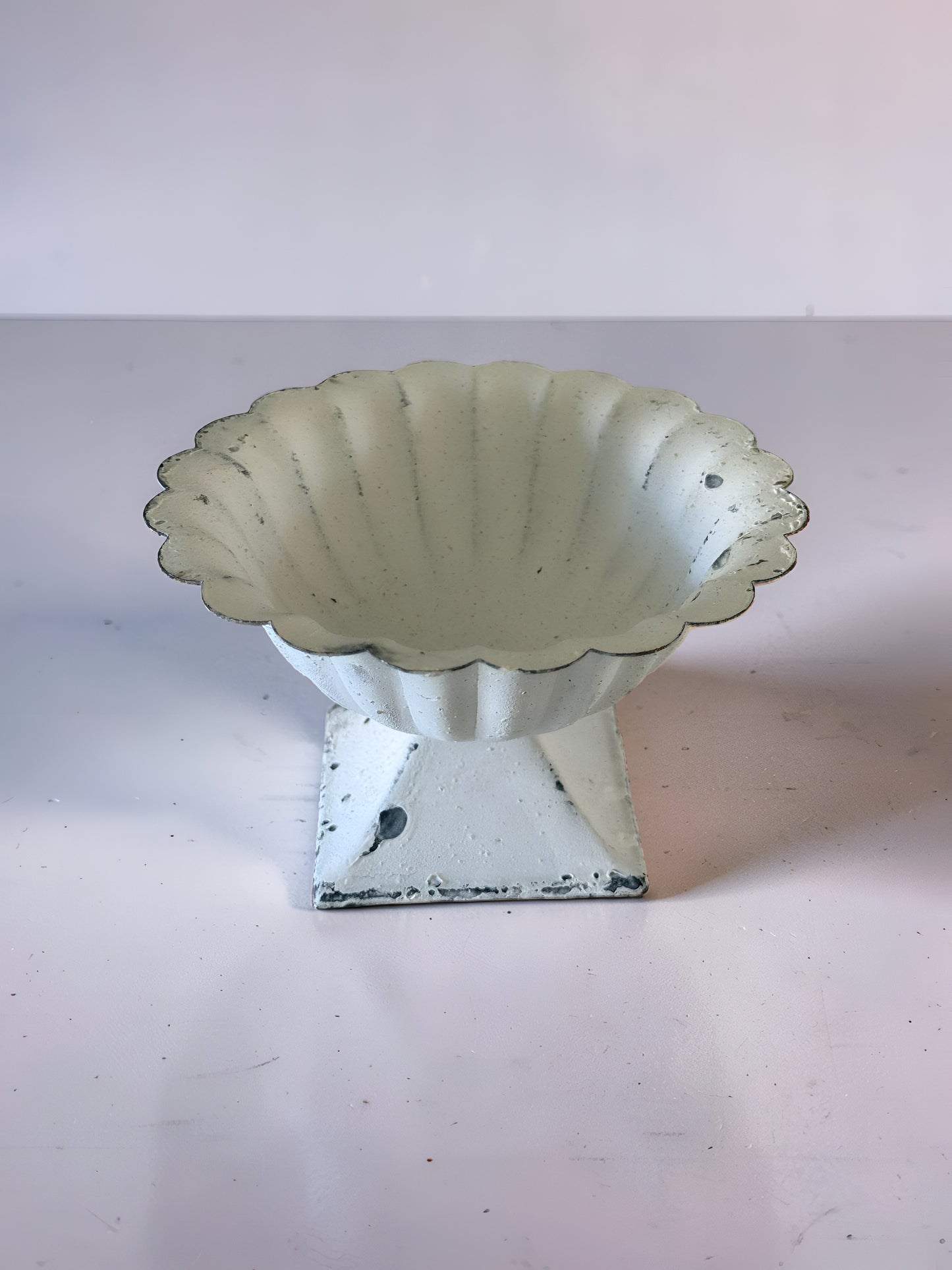 White Pedestal Dish