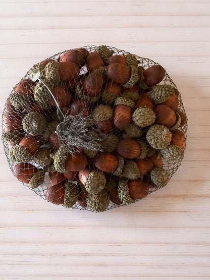 Bag of Brown Wood Acorns