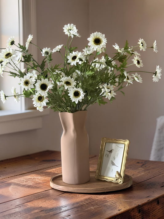 Brown Pinched Vase