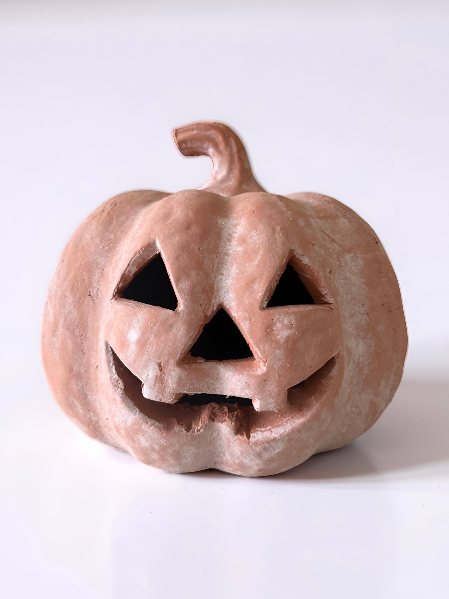 Terracotta Jack-O-Lantern