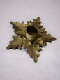 Golden Poinsettia Taper Holder