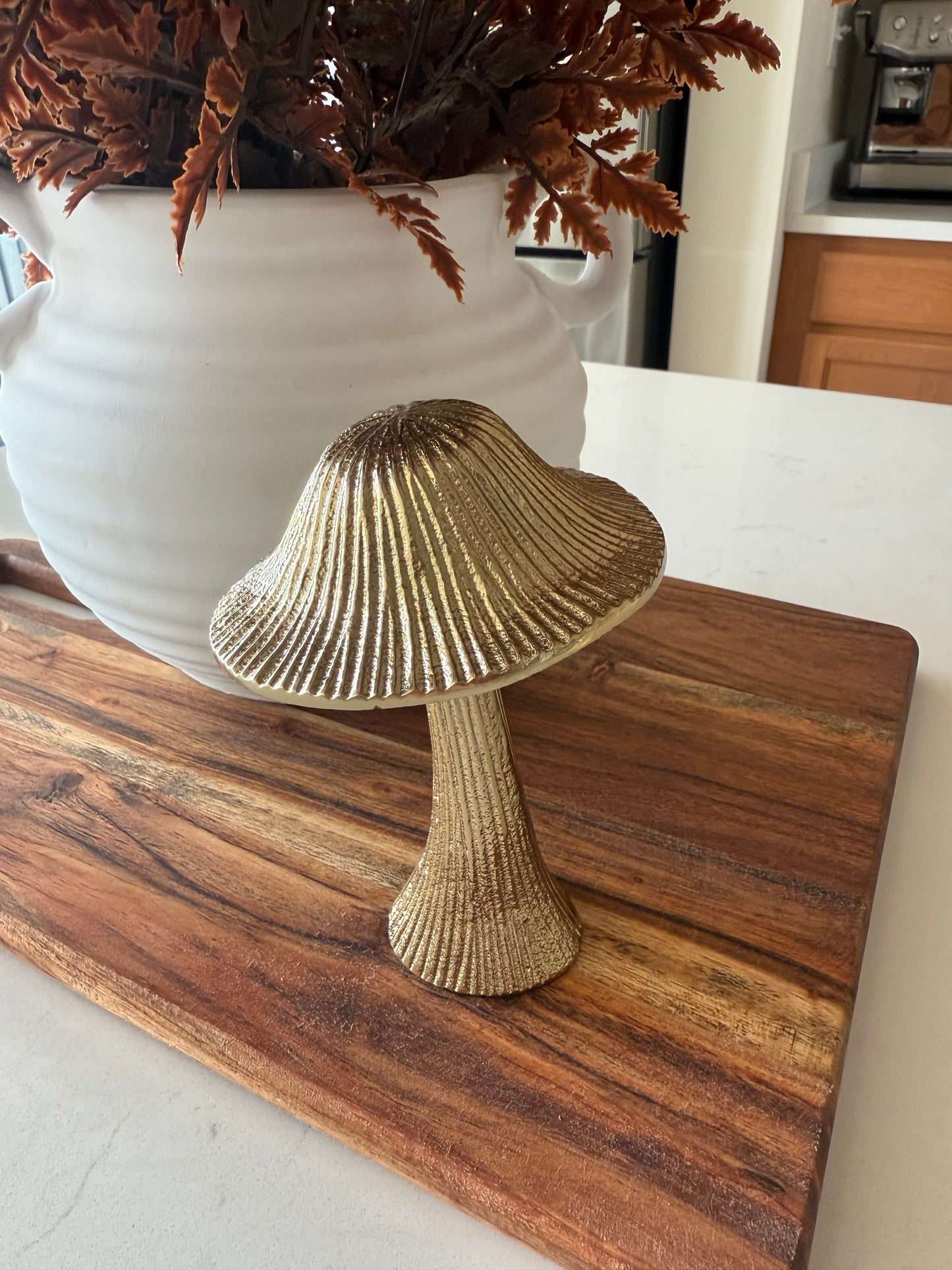 Gold Metal Mushroom