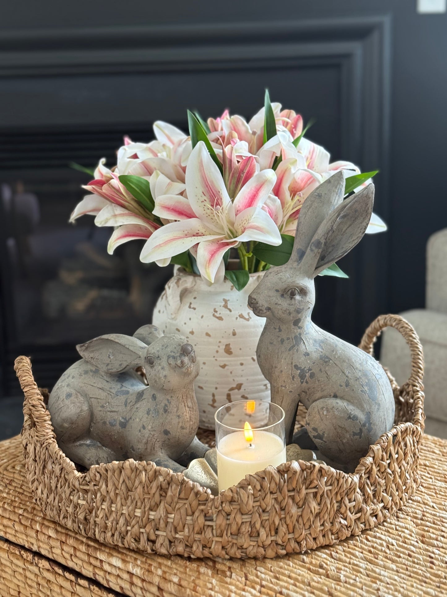 Distressed Gray Bunnies -
