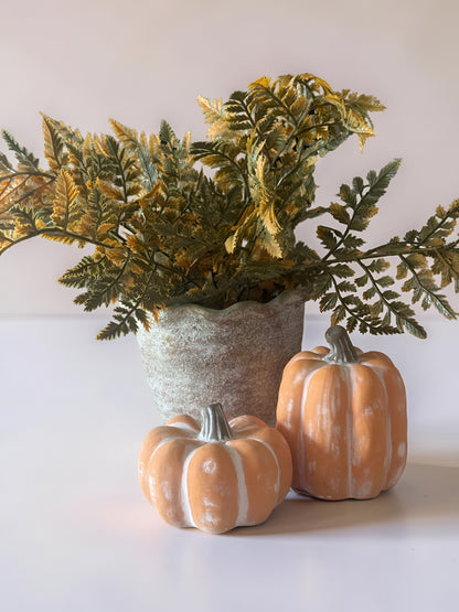 Copper Ruffle Edge Planter