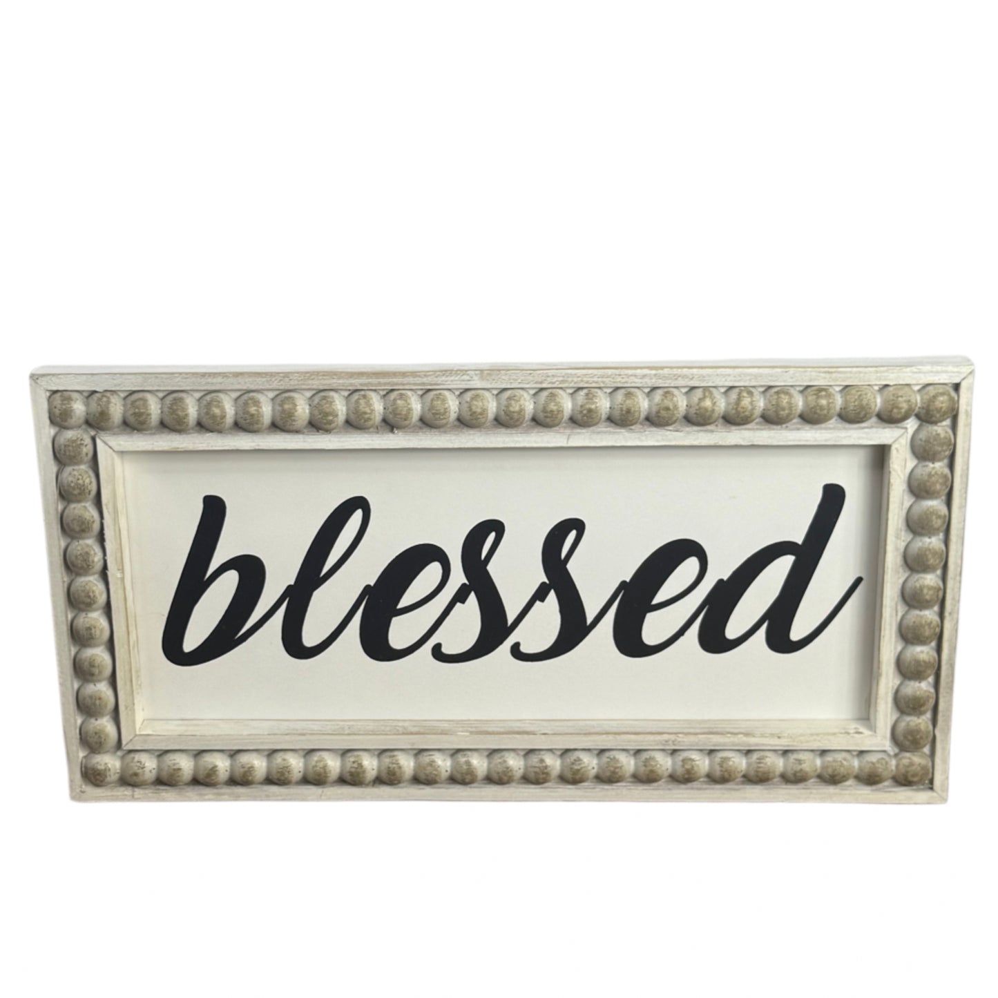 Beaded Blessed Sign