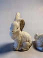 Vintage White Ceramic Bunnies