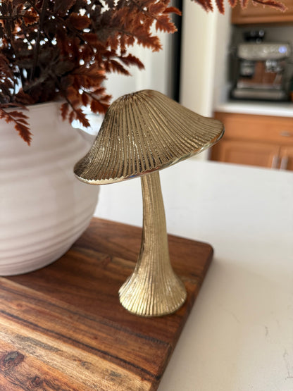 Gold Metal Mushroom