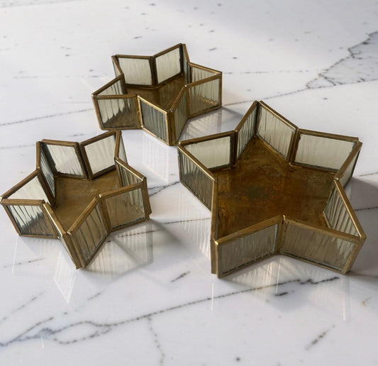 Glass Star Table Set