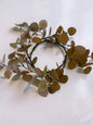 Brown Eucalyptus Candle Ring 4.5”