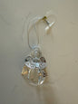 Clear Acrylic Angel Ornament with Metal Wings