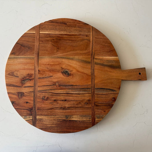Round Wood Serving Board -18''