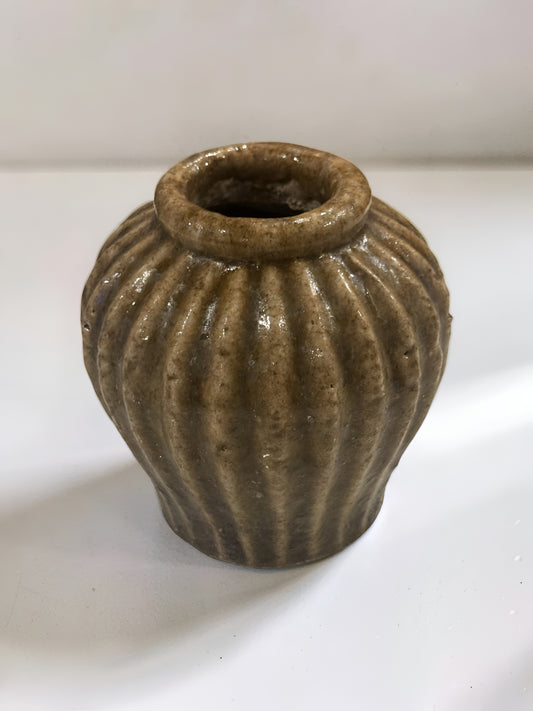 Brown Terracotta Round Vase