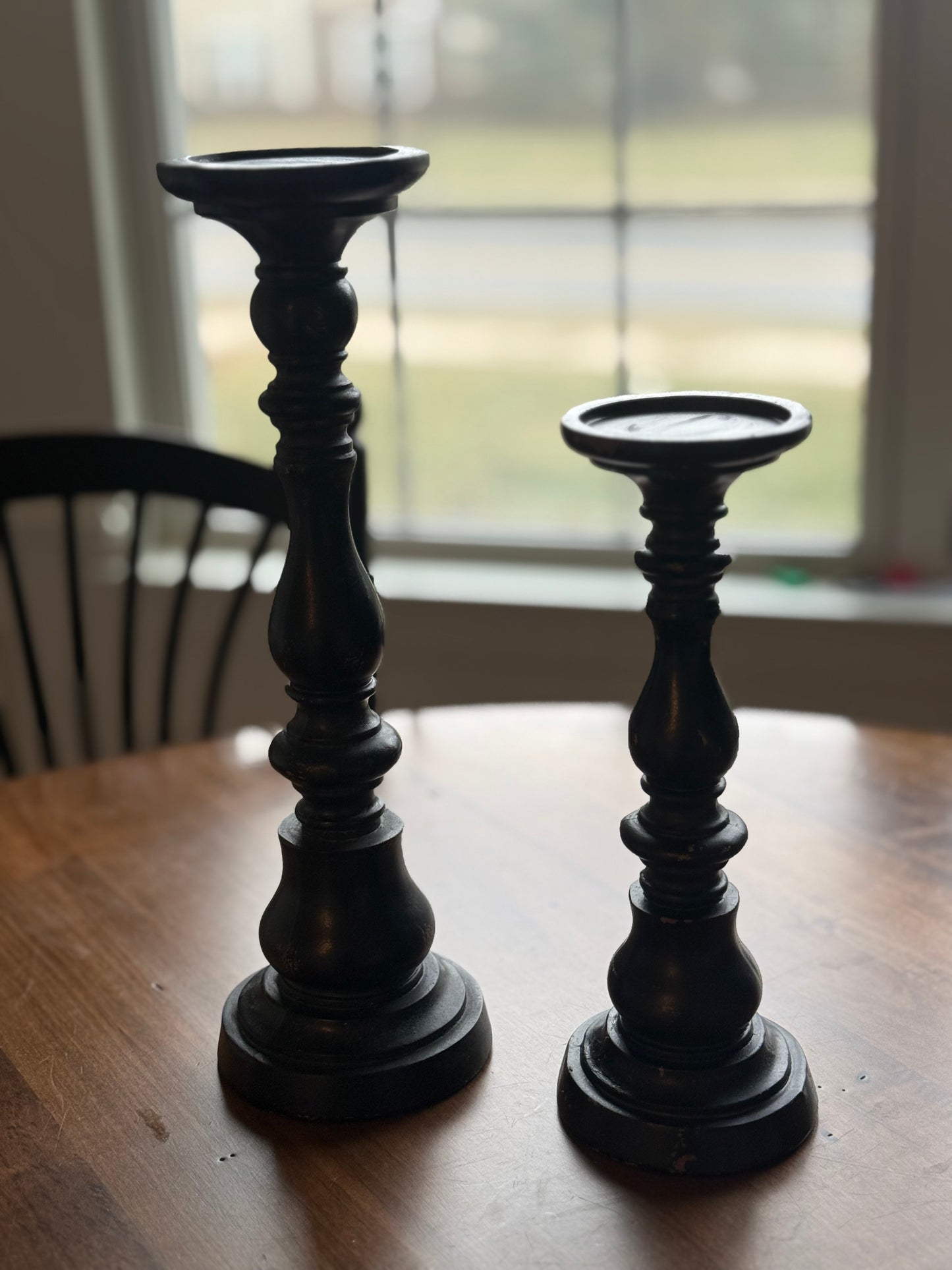 Black Candle Holders - Set 2