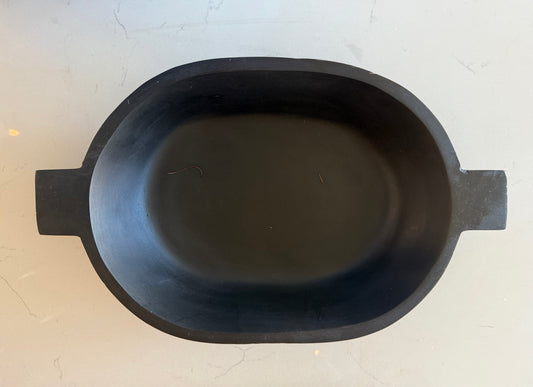 Wood Handle Bowl- 16.5”