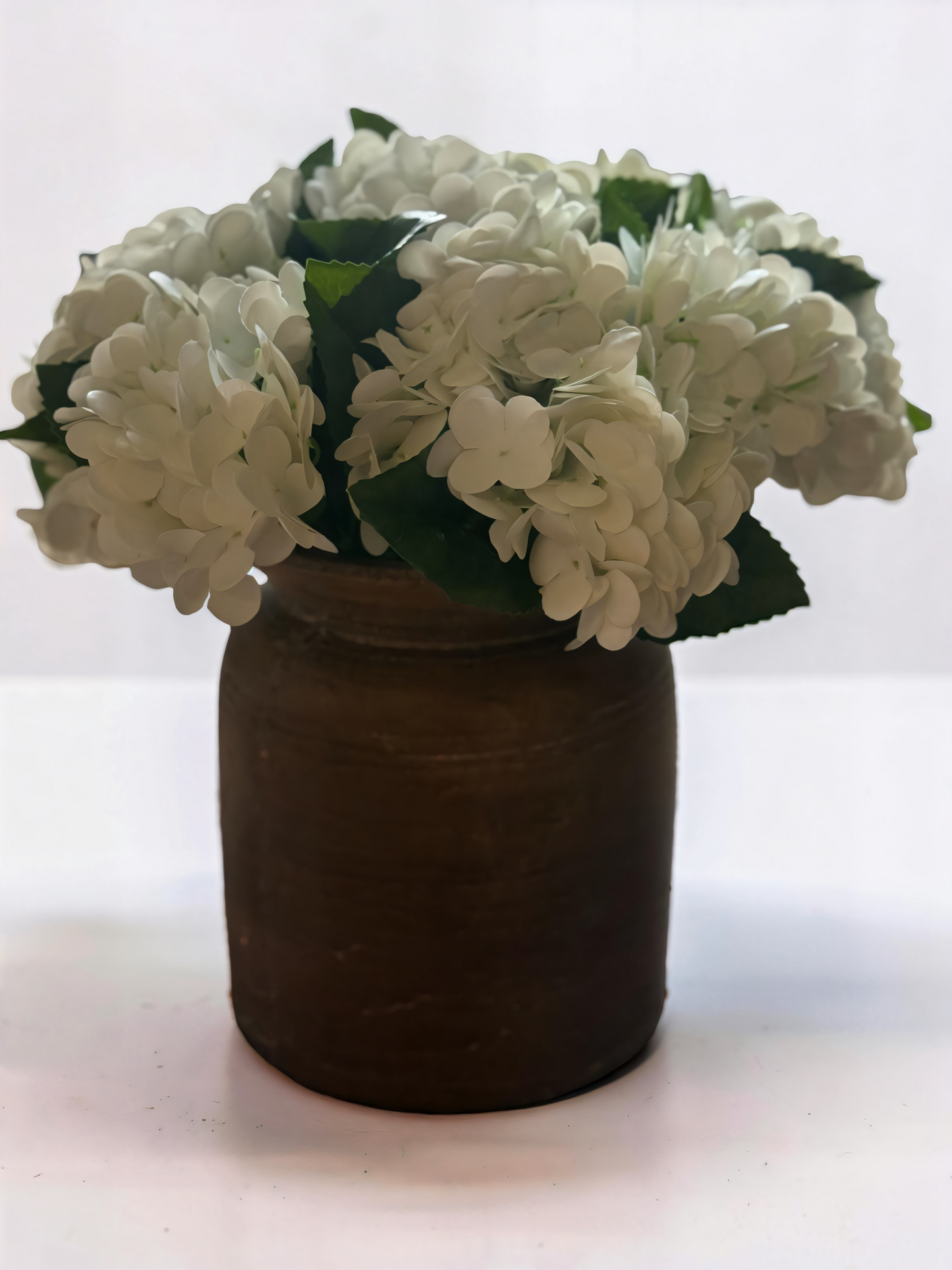 White Real Touch Hydrangea Bundle - 13''L