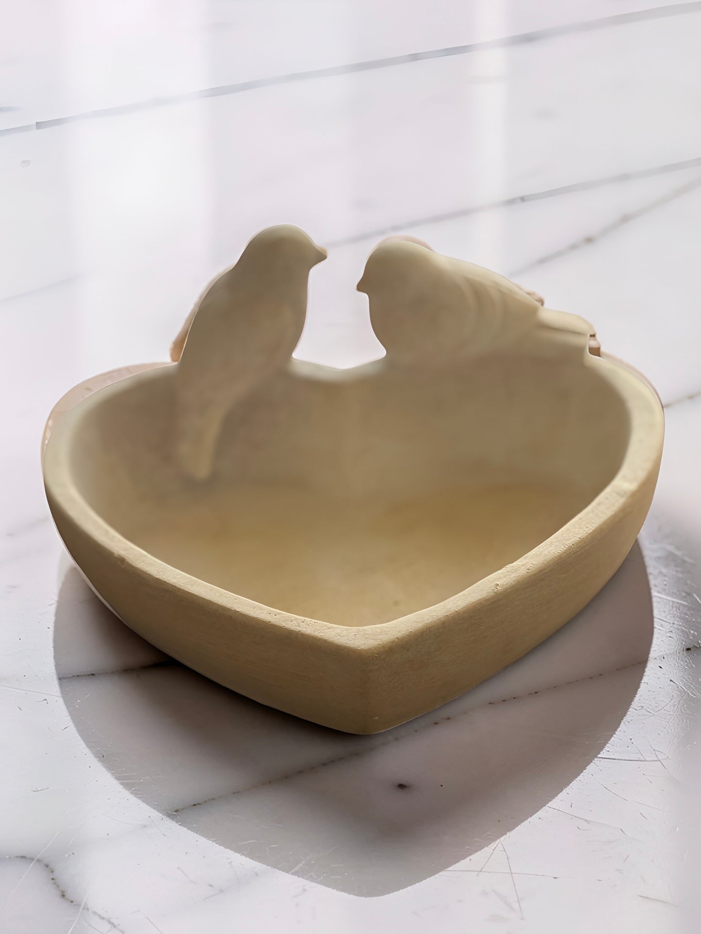 Heart Shaped Bird Dish