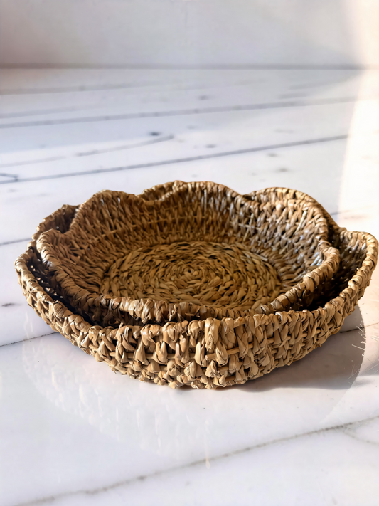 Braided Scalloped Bowls