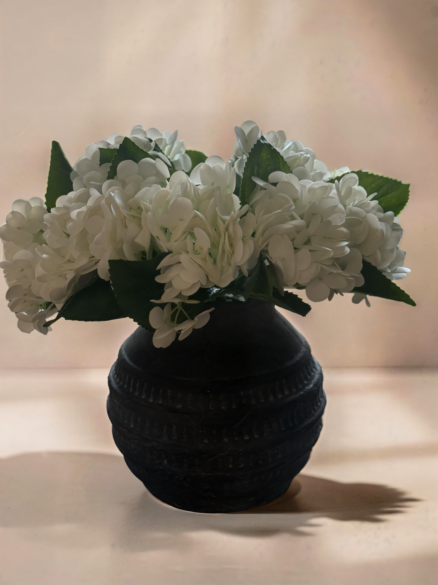 White Real Touch Hydrangea Bundle - 13''L