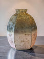 Stone Foil Brown and Rose Gold Vase Small