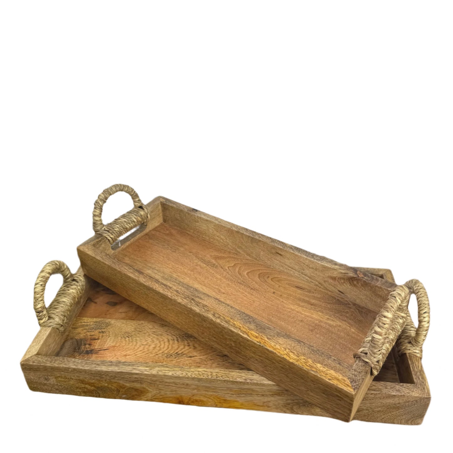 Wood Trays with Handles