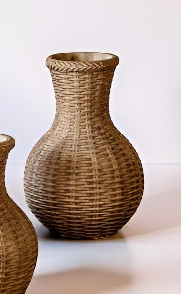 Natural Weave Stoneware Vases